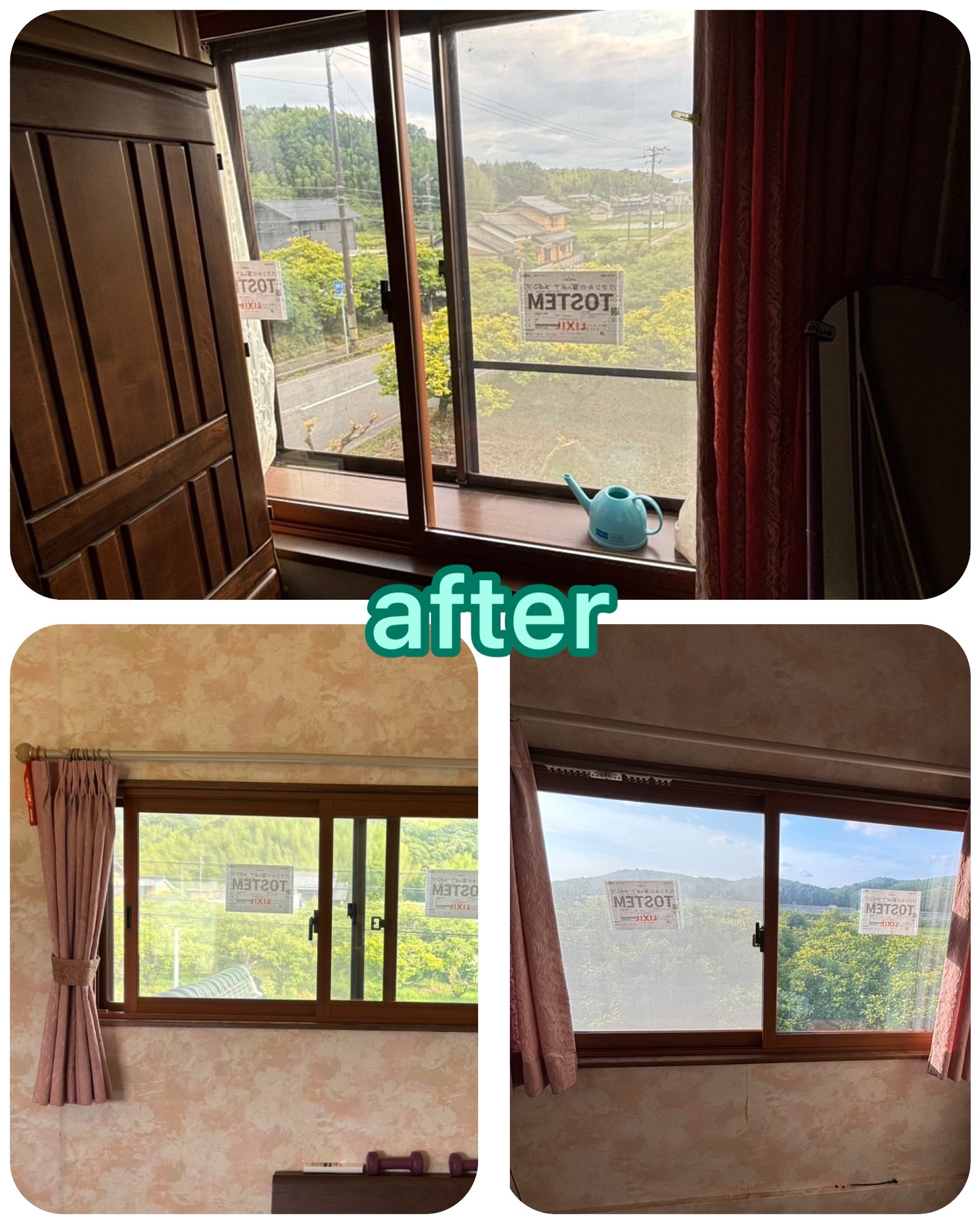 内窓の取付けをさせていただきました。